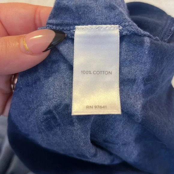 PUREJILL J. Jill PJ Tie Dyed Boho Beachy Artsy Sleeveless Split Hem Maxi Dress - Picture 10 of 14